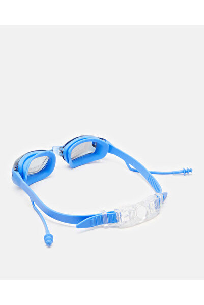 REDTAG Blue Swimming Goggle With Ear Plug & Anti Fog