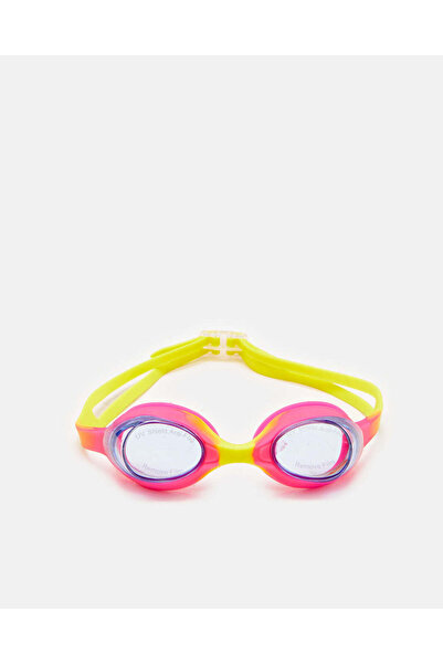 REDTAG Pink And Yellow Kids Swimming Goggle Anti Fog