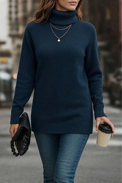 GENCULUS   Women's Long Sleeve Turtleneck Knitwear Blouse