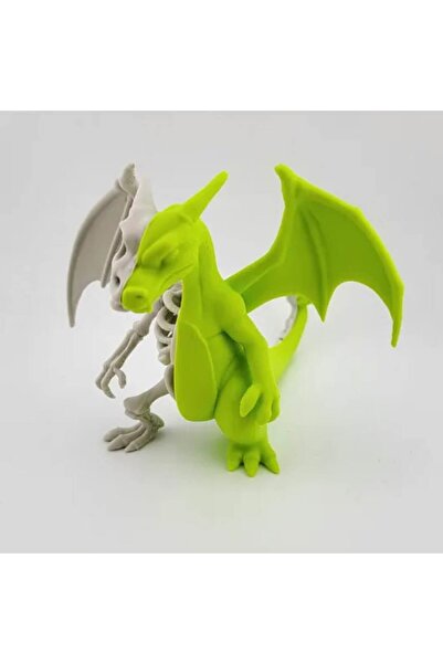 OEM Skeleton Dragon Charizard figurine, 2 colors, 10cm, 3D printed