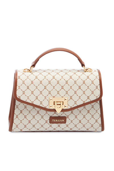 Tergan Bej Tekstil Kadın El Çantası - S25K1TWC0714-S7G