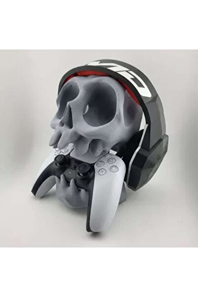 OEM PS5/PS4/XBox Controller and Headphone Holder, Skull Model, Desk/Wall Mount
