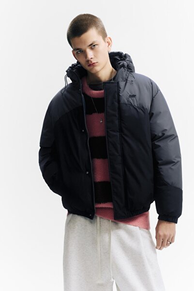 Pull & Bear Panelled puffer jacket