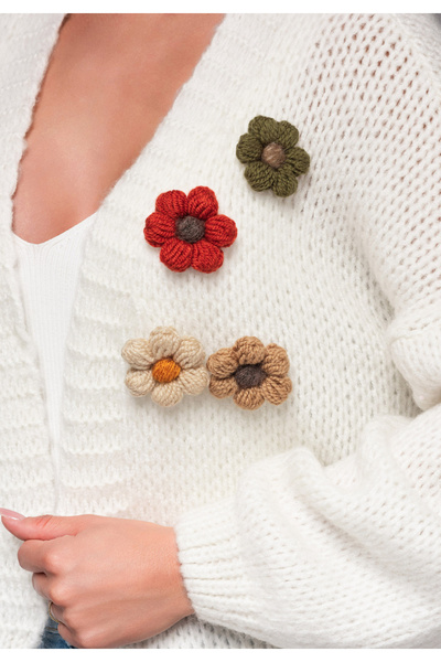 OMBRE Γυναικείο Πουλόβερ LW-SWCD-0101 κρεμ