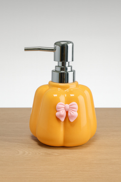 ARVALE 300 ml Porselen Tezgah Üstü Banyo Mutfak Sıvı Sabunluk Ve Bulaşık Lavabo Deterjanlık