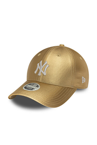 NEW ERA New York Yankees Kadın Mlb Metalik Altın 9FORTY Ayarlanabilir Şapka