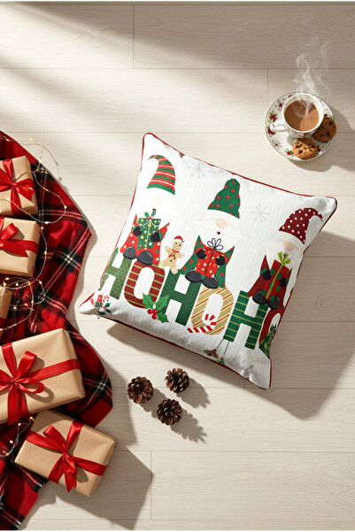 FH finehome Christmas Hoho Throw Pillow Colorful 43X43Cm