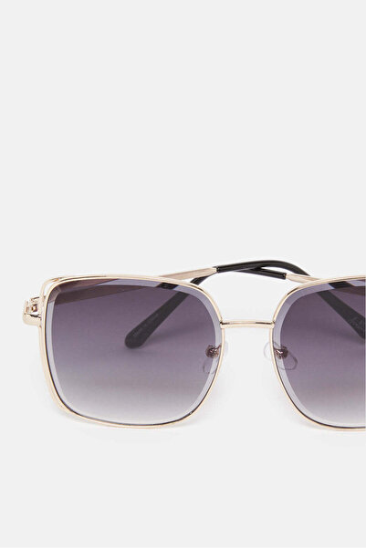 REDTAG Women Black Oversize Sunglasses