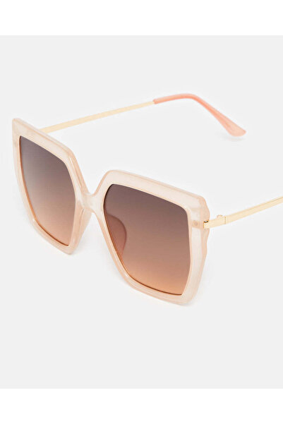 REDTAG Women Beige Oversize Sunglasses