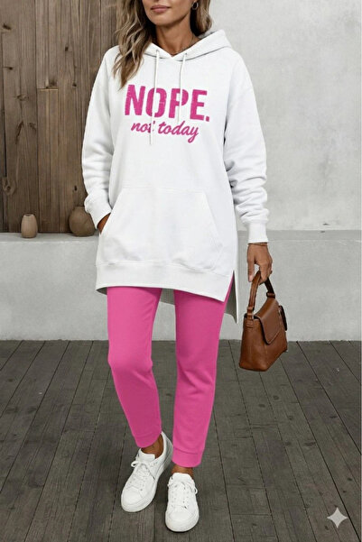 GENCULUS    Women's Long Sleeve Hooded Lace up Viscose Two Thread Sweat