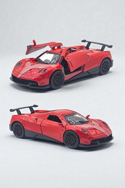 Fidan oyuncak نموذج سيارة رياضية فائقة من الحديد (أحمر) - أبواب قابلة للفتح، ...