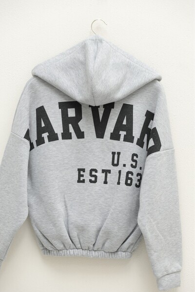 HİJABAYA Φούτερ με ελαστική μέση και κουκούλα με γράμματα