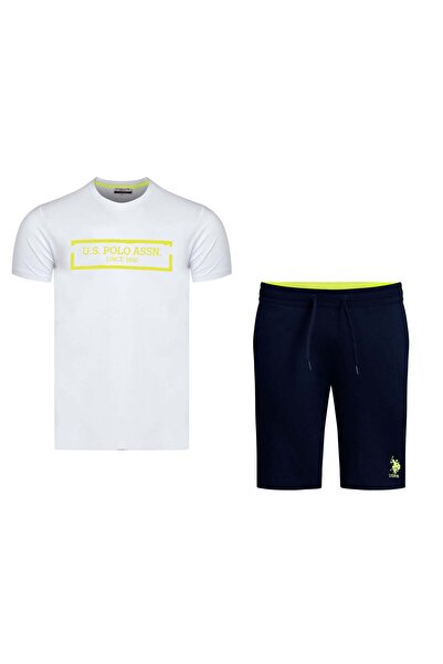 US Pollo Assn U.S. POLO ASSN. - SET BĂRBĂTESC - TRICOU ȘI PANTALONI ȘORT KURT...