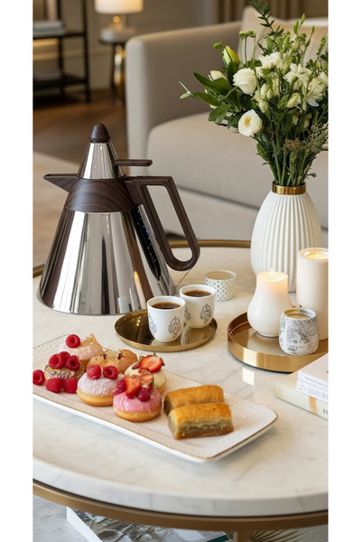 Generic 1-liter tea and coffee thermos with a unique and elegant design