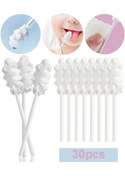 DMYRDH فرشاة أسنان لولبية للأطفال للاستخدام مرة واحدة، منظف لسان ولثة وشاش لل...