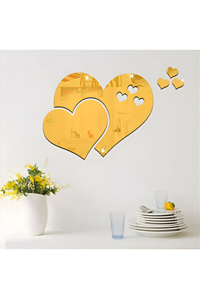 Bola Concept Ayna Pleksi Kalp Duvar Dekoru 2mm Yapışkanlı – Kalp Ayna Sticker...