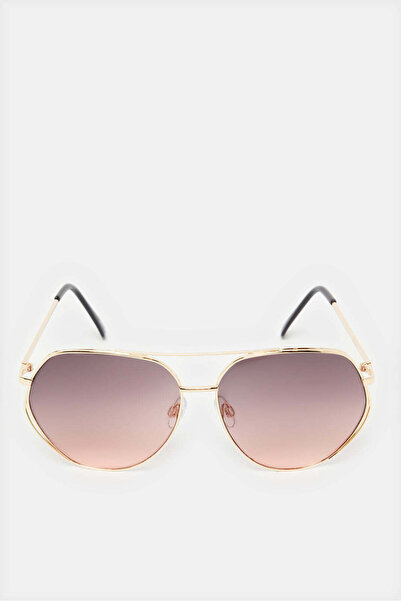 REDTAG Women Gold Oversize Sunglasses