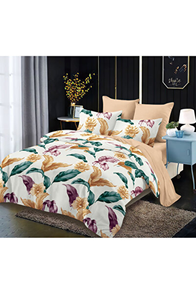 Inovius Fine Cotton Bed Linen 6 Pieces with Elastic - FR363