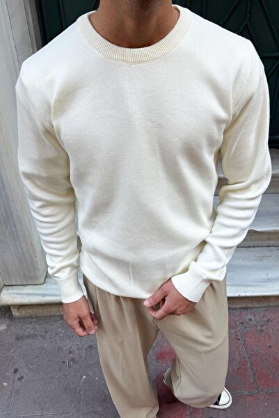 Flaw Wear Basic Crew Neck Knitwear Sweater