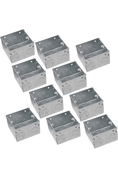 Raco صندوق كهربائي معدني صندوق GI صندوق عميق ذو ظهر معدني مجلفن (10، 3 × 3 × 9 × 47)