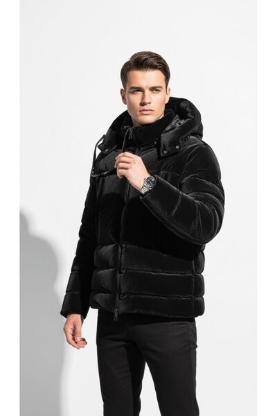 Plus Scorpion Men's velvet jacket with Hooded – very warm, premium comfort (S–XXL)