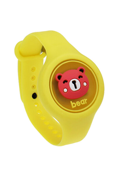 MaffStuff MaffStuff® Yellow Bear Kids Mosquito Repellent Bracelet with LED and Adjustable Aromatherapy