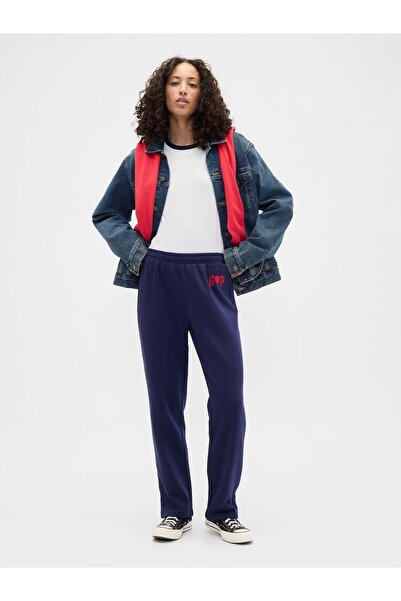 GAP Kadın Lacivert Logo Pull-On Slim Eşofman Altı