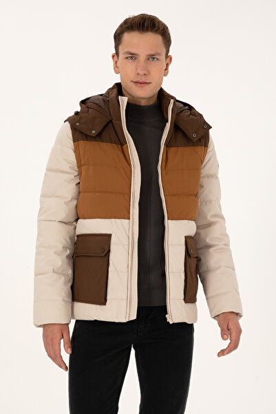 U.S. Polo Assn. Men's Dark Beige Coat 50311637-Vr088