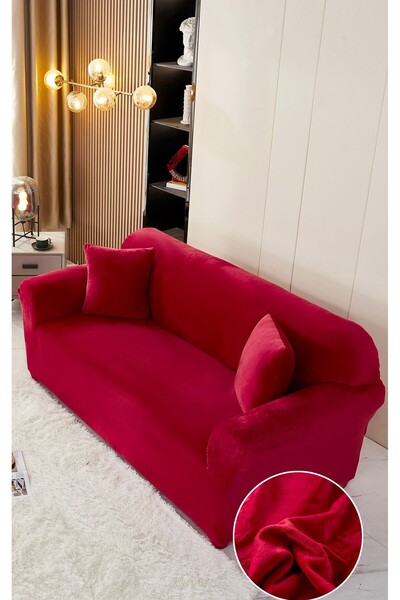 Inovius Set Huse Canapea 3 Locuri, Canapea 2 Locuri si 1 Fotoliu Catifea, Bor...