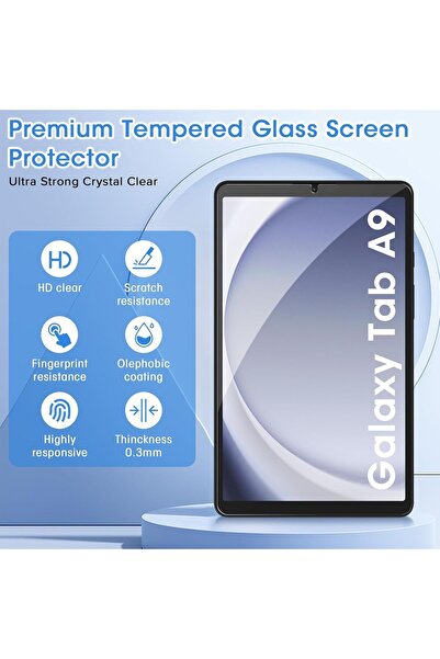 HYX 2 Pack Screen Protector for Galaxy Tab A9 8.7 Inch (2023) 9H Tempered Glass