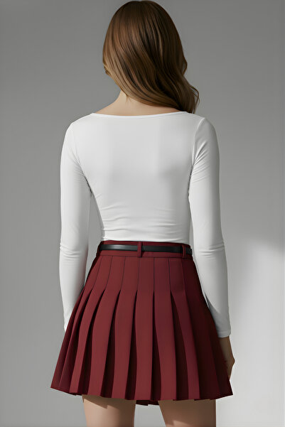 lytonstore Women's Square Neck Stretch Fabric Long Sleeve Basic Bodysuit