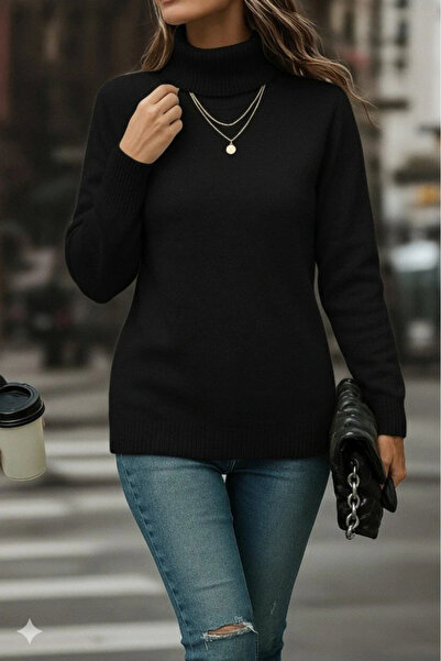 GENCULUS   Women's Long Sleeve Turtleneck Knitwear Blouse