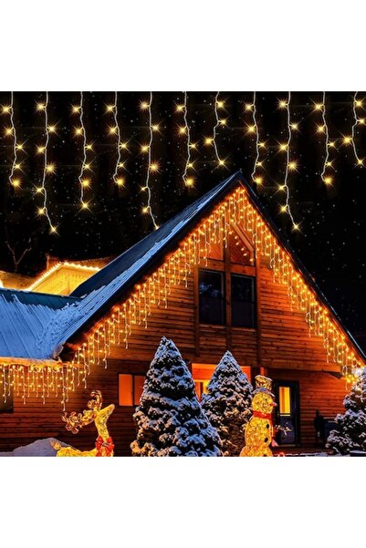 xpress sales GALAXIA Christmas Icicle Lights with Flash, 20m, 500 LEDs, Waterproof, Curtain, Warm White