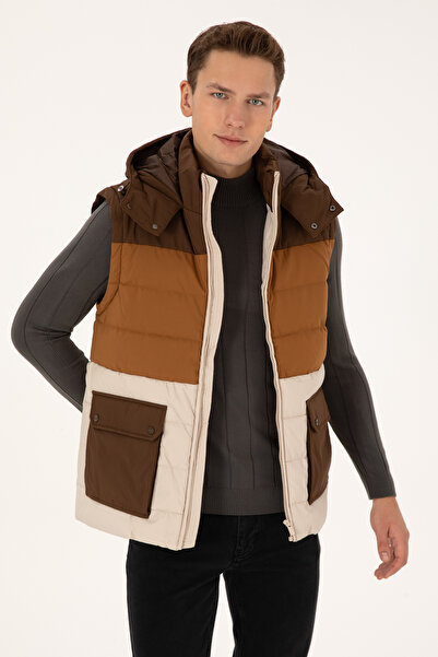 U.S. Polo Assn. Men's Dark Beige Coat 50311637-Vr088