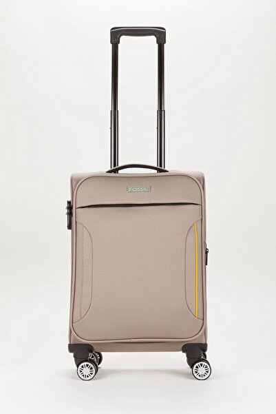 Fossil Unisex Turuncu Körüklü Kumaş Kabin Boy Valiz