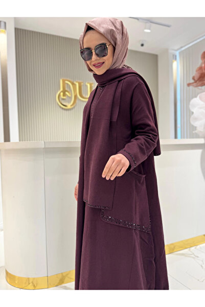 FUAT GÜRSEN Shawl Detailed Bag-Pocket Knitwear Cap