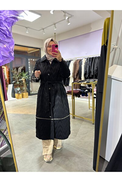 NPRIVE معطف بتفاصيل سحاب