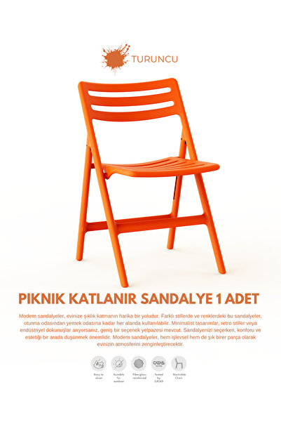 Daim Plastik PİKNİK KATLANABİLİR SANDALYE 1 ADET