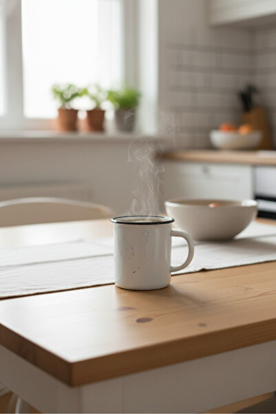 Elista Ceramic Mug Cup Silvery Patterned Colorful 150 Cc