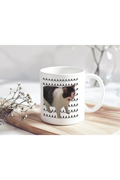 Beramussa Bağıran Kedi Komik Tasarım Kupa Bardak – Mizahı Sevenlere Eğlenceli...