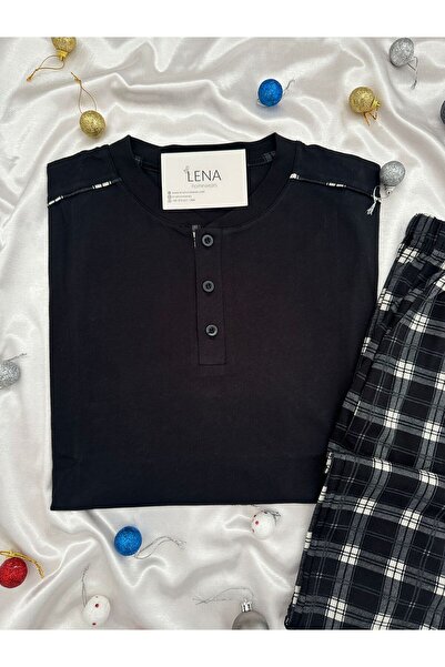 Lena Homewears Men's Long Sleeve Pajama Set