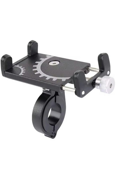 zola Phone holder,for bicycle handlebars, metal, adjustable width 55-100 mm, black