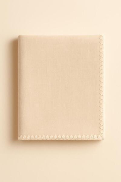 EFU BABY Edge-Embroidered 100% Cotton Double Layer Muslin Baby Cover & Blanket 90X90