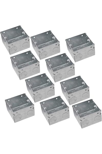 Raco صندوق كهربائي معدني صندوق GI صندوق عميق ذو ظهر معدني مجلفن (10، 6 × 3 × 9 × 47)