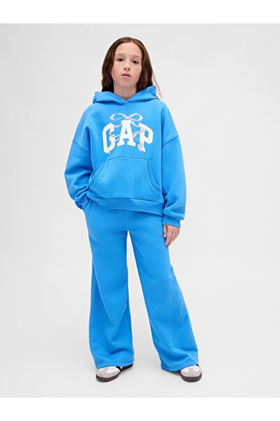 GAP Kız Çocuk Açık Mavi VintageSoft Baggy Eşofman Altı