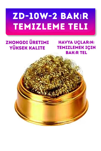 Arduino ZD-10W-2 Bakır Lehim Ucu Temizleme Teli (Standlı)