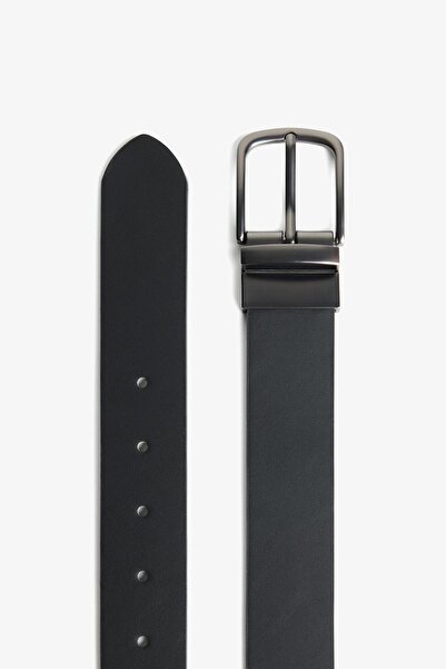 Bershka Reversible wide leather effect belt