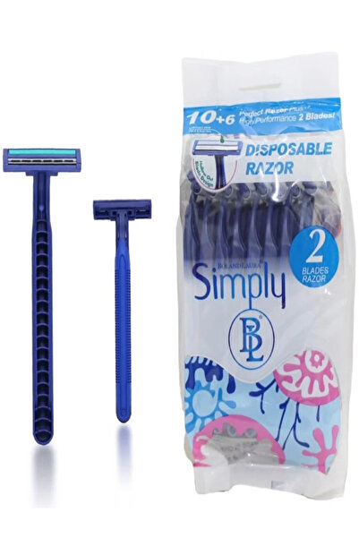 BOLAND LAURA بولاند لورا ماكينة حلاقة من الفولاذ المقاوم للصدأ للاستخدام مرة واحدة شفرات حلاقة مزدوجة - 16 قطعة