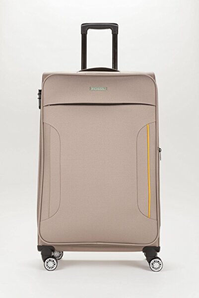 Fossil Unisex Vizon Körüklü Kumaş Büyük Boy Valiz