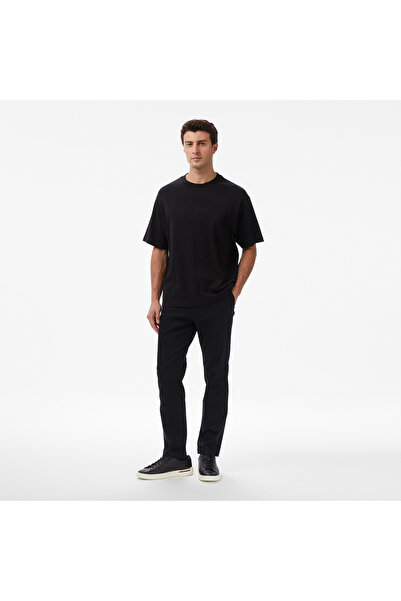 Calvin Klein Slim Cotton Stretch Chino Erkek Siyah Pantolon